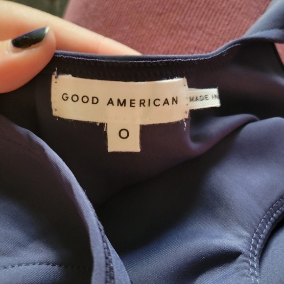 Good American Scuba Modern Square Neck Navy sizes 5 and 0 NWOT - Picture 5 of 7